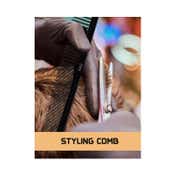 VEGA PROFESSIONAL Carbon Styling Comb with Anti-Static & Heat-Resistant Teeth (VPVCC-13)