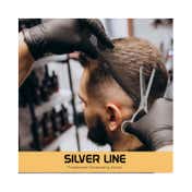 VEGA Professional Silver Ice 28 Thinning Silver line Hairdressing Scissor VPVSC-28 - Silver (51 g)