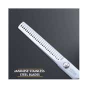 VEGA Professional Silver Ice 28 Thinning Silver line Hairdressing Scissor VPVSC-28 - Silver (51 g)