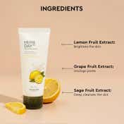 The Face Shop Herb Day 365 Lemon & Grapefruit Cleansing Foam - Korean Brightening Face Wash (100ml)