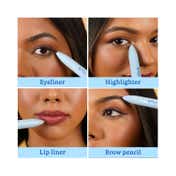 Tint Cosmetics 4 in 1 Makeup Pen Eyeliner for Highlighter, Lip Liner & Eyebrow - Brisk Berry (8 g)