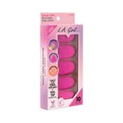 L.A. Girl Soak-Off Silicone Nail Caps - Pink (10 Pcs)