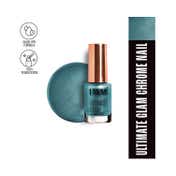Lakme Ultimate Glam Chrome Nail Polish - Turquoise (6 ml)
