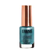 Lakme Ultimate Glam Chrome Nail Polish - Turquoise (6 ml)