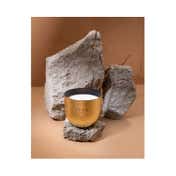 Seva Home Heirloom Classic Bloom Gold Candle