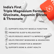 Wellbeing Nutrition Triple Magnesium Complex with Glycinate Aquamin Citrate Threonate(60 Capsules)