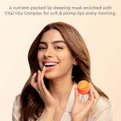 The Face Shop Vitamin C Lip Sleeping Mask - Moisturizing Korean Lip Balm for Dark, Dry Lips (14g)