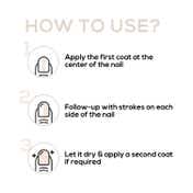 Renee Cosmetics Base Coat Nail Enamel - Beige (10 ml)