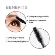 Renee Cosmetics Volumax Mascara - Black (10 ml)