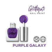 Renee Cosmetics Glitterati Nail Paint - Purple Galaxy (10 ml)