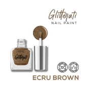 Renee Cosmetics Glitterati Nail Paint - Ecru Brown (10 ml)