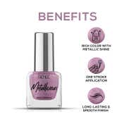 Renee Cosmetics Metallicious Nail Paint - Tea Rose (10 ml)