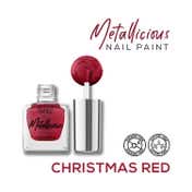 Renee Cosmetics Metallicious Nail Paint - Christmas Red (10 ml)
