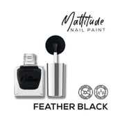 Renee Cosmetics Mattitude Nail Paint - Feather Black (10 ml)