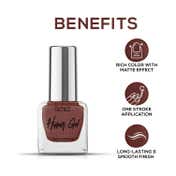 Renee Cosmetics Hyper Gel Nail Paint - Toffee Brown (10 ml)