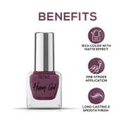 Renee Cosmetics Hyper Gel Nail Paint - Burgundy Violet (10 ml)