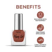 Renee Cosmetics Hyper Gel Nail Paint - Cinnamon Red (10 ml)