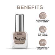 Renee Cosmetics Hyper Gel Nail Paint - Hazy Grey (10 ml)