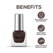 Renee Cosmetics Hyper Gel Nail Paint - Mocha Brown (10 ml)