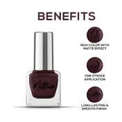 Renee Cosmetics Mattitude Nail Paint - Mega Maroon (10 ml)