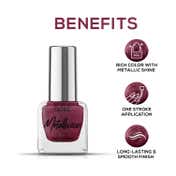 Renee Cosmetics Metallicious Nail Paint - Cosmic Maroon (10 ml)