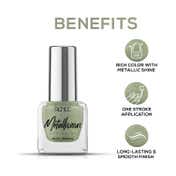 Renee Cosmetics Metallicious Nail Paint - Forest Flash (10 ml)