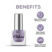Renee Cosmetics Metallicious Nail Paint - Lilac Haze (10 ml)
