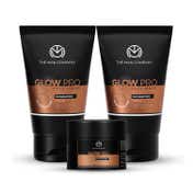 The Man Company Glow Pro Face Care Kit Face Wash, Exfoliates & Moisturises - (Set of 3)