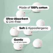 Vega Cotton Ball White Pack of 2 (VC2CB-01) (40 g)