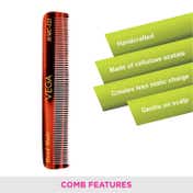 Vega Pocket Hair Comb for Men and Women Brown Pack of 2 (VC2HMC-121) (20 g)