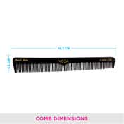 Vega General Grooming Hair Comb for Men and Women Black Pack of 2 (VC2HMBC-110) (23 g)