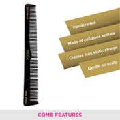 Vega General Grooming Hair Comb for Men and Women Black Pack of 2 (VC2HMBC-110) (23 g)