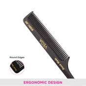 Vega Tail Hair Comb India's No.1 Hair Comb Brand for Women Black Pack of 2 (VC2HMBC-302) (19 g)