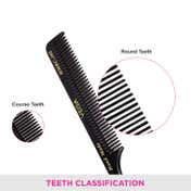 Vega Tail Hair Comb India's No.1 Hair Comb Brand for Women Black Pack of 2 (VC2HMBC-302) (19 g)