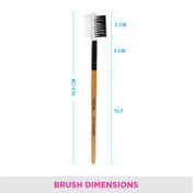 Vega Eye Groomer with Dual Sided Make-up Tool Wooden Color Pack of 2 (VC2EV-09) (6 g)