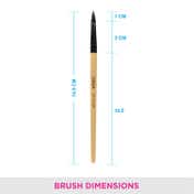 Vega Lip Filler Makeup Brush with Wooden Handle Pack of 2 (EV-13) (4.4 g)