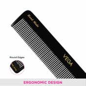Vega Dressing Hair Comb for Men and Women Black Pack of 2 (VC2HMBC-117) (30 g)