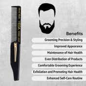 Vega Beard Comb for Men Style your Beard Pocket size Comb Pack of 2 (VC2HMBC-222F) (23 g)