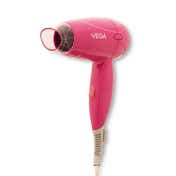 Vega Travel Pro 1000-1200W Hair Dryer for Women with Powerful Motor 2 Heat-Speed Settings VHDH-33