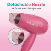 Vega Travel Pro 1000-1200W Hair Dryer for Women with Powerful Motor 2 Heat-Speed Settings VHDH-33