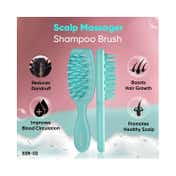 Vega Hair Scalp Massager Shampoo Brush with Silicone Bristles for Men and Women (SSB-02)