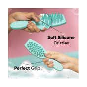 Vega Hair Scalp Massager Shampoo Brush with Silicone Bristles for Men and Women (SSB-02)