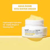 Belif Aqua Bomb Vita Water Cream - Brightening Vegan Korean Moisturizer with Vitamin C (50 ml)