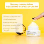 Belif Aqua Bomb Vita Water Cream - Brightening Vegan Korean Moisturizer with Vitamin C (50 ml)