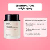 Belif Super Knights Regenerating Sleeping Mask - Vegan Korean Night Cream for Anti Aging (75 ml)