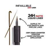 L'Oreal Paris Infaillible Grip 24H Matte Liquid Liner - 03 Brown (5.7 g)