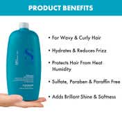 Alfaparf Milano Curly Hair Enhancing Low Shampoo, Dry, Curly, Frizzy Hair (1000 ml)