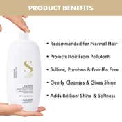 Alfaparf Milano Diamond Shampoo with Linseed Extract For Glossy & Shiny Hair, Moisture (1000 ml)