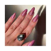 Gush Beauty Nailed It Reusable Luxury Press On Nails - Barbie Pink Chrome - Medium Almond (8 pcs)