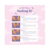Gush Beauty Nailed It Reusable Luxury Press On Nails - Royal Blue - Medium Almond (8 pcs)